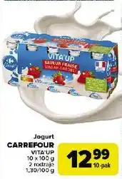 Carrefour Jogurty truskawkowe Carrefour Classic oferta