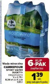 Carrefour Woda naturalna niegazowana Carrefour Sudety+ oferta