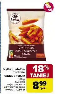 Carrefour Frytki z batatów Carrefour Extra oferta