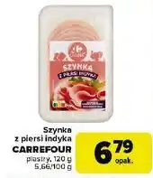 Carrefour Szynka z piersi indyka Carrefour Classic oferta