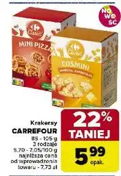 Carrefour Krakersy mini pizza Carrefour Classic oferta
