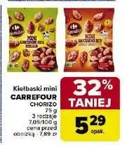 Carrefour Kiełbaski mini wieprzowe suszone Carrefour Sensation oferta