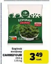 Carrefour Szpinak brykiet mrożony Carrefour oferta