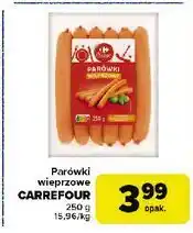 Carrefour Parówki wieprzowe Carrefour Classic oferta