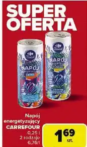 Carrefour Napój energetyzujący classic Carrefour Classic oferta