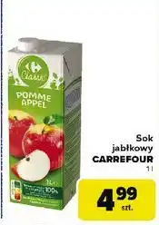Carrefour Sok jabłkowy 100% Carrefour oferta