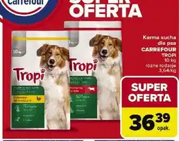 Carrefour Karma dla psa o smaku wołowiny Tropi oferta