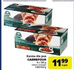 Carrefour Karma dla psa mięso w galarecie senior Carrefour Companino oferta