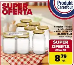 Carrefour Słoiki z nakrętkami złotymi 500 ml Carrefour oferta