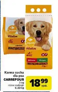 Carrefour Karma dla psa wołowina warzywa Carrefour Companino oferta