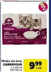 Carrefour Mleko dla kota Carrefour Companino oferta