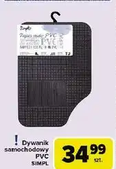 Carrefour Dywanik samochodowy pvc Simply oferta
