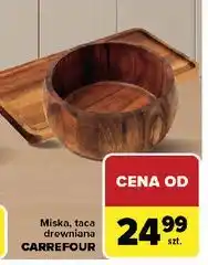 Carrefour Miska drewniana Carrefour oferta
