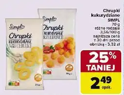 Carrefour Chrupki orzechowe Simpl oferta
