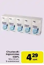 Carrefour Chusteczki higieniczne Simpl oferta