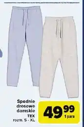 Carrefour Spodnie dresowe damskie Tex oferta