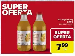 Carrefour Sok pomarańczowy Simpl oferta