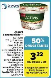 Carrefour Jogurt owoce i ziarna Danone Activia oferta