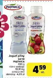 Carrefour Jogurt pitny truskawka i kiwi Piątnica Skyr oferta