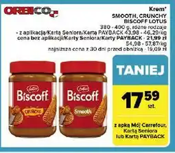 Carrefour Krem smooth Lotus Biscoff oferta