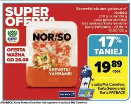 Carrefour Krewetki vannamei Norso oferta