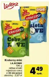 Carrefour Krakersy śmietanove Lajkonik Mini oferta