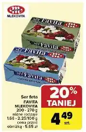 Carrefour Ser sałatkowo-kanapkowy 18 % Mlekovita Favita oferta