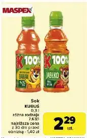 Carrefour Sok banan-marchew-jabłko Kubuś 100% oferta