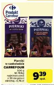 Carrefour Pierniki w czekoladzie mlecznej Carrefour Classic oferta