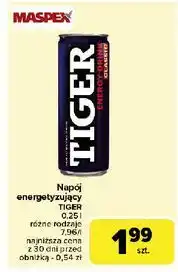 Carrefour Napój classic Tiger Energy Drink oferta