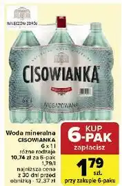 Carrefour Woda niegazowana Cisowianka oferta