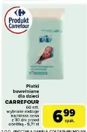 Carrefour Płatki kosmetyczne dla niemowląt Carrefour My Baby oferta