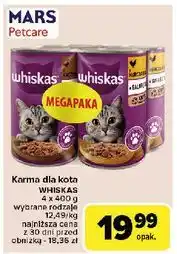 Carrefour Karma dla kota kaczka + kurczak Whiskas oferta