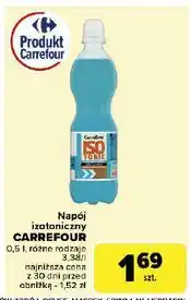 Carrefour Napój izotoniczny wieloowocowy Carrefour oferta