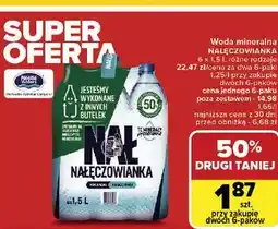 Carrefour Woda niegazowana Nałęczowianka oferta