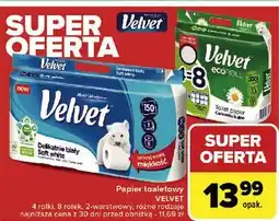 Carrefour Papier toaletowy rumianek i aloes Velvet Eco Roll oferta