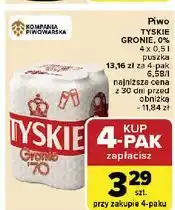 Carrefour Piwo Tyskie 0.0% oferta