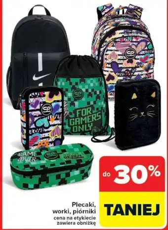 Carrefour Plecaki, worki, piórniki oferta