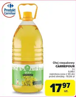 Carrefour Olej rzepakowy CARREFOUR oferta