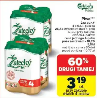 Carrefour Piwo ŽATECKÝ oferta