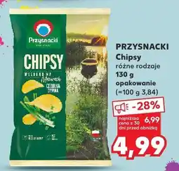 Kaufland Chipsy Przysnacki, różne rodzaje oferta
