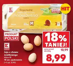 Kaufland Jajka z chowu ściółkowego klasa M K-Plusz oferta