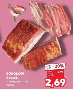 Kaufland Boczek surowy wędzony Sokołów oferta