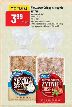 Polomarket Pieczywo chrupkie żytnie Crispy Melvit oferta