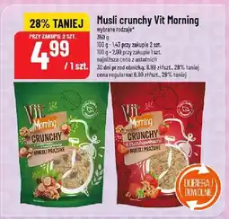 Polomarket Płatki musli crunchy Vit Morning różne rodzaje oferta