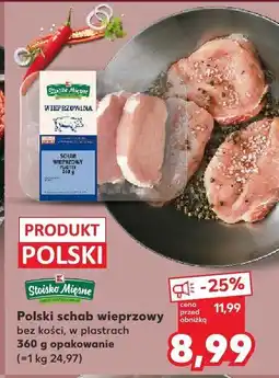 Kaufland Polski schab wieprzowy bez kości i tłuszczu Stoisko Mięsne oferta