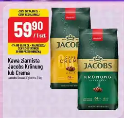 Polomarket Kawa ziarnista Jacobs Krönung lub Crema oferta