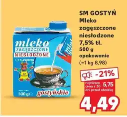 Kaufland Mleko zagęszczone niesłodzone SM Gostyń oferta