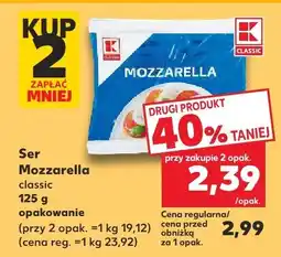 Kaufland Ser Mozzarella Classic K-Classic oferta