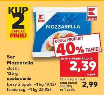 Kaufland Ser Mozzarella Classic K-Classic oferta